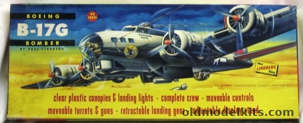 Lindberg 1/64 Boeing B-17G Bomber, 525-249 plastic model kit